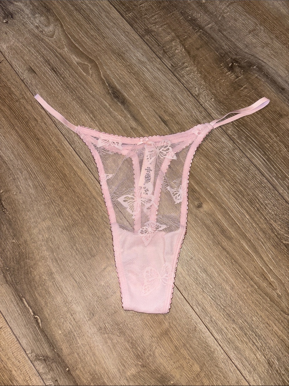 Victoria’s Secret Butterfly Mesh Thong Panty